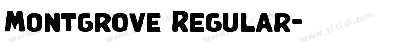 Montgrove Regular字体转换